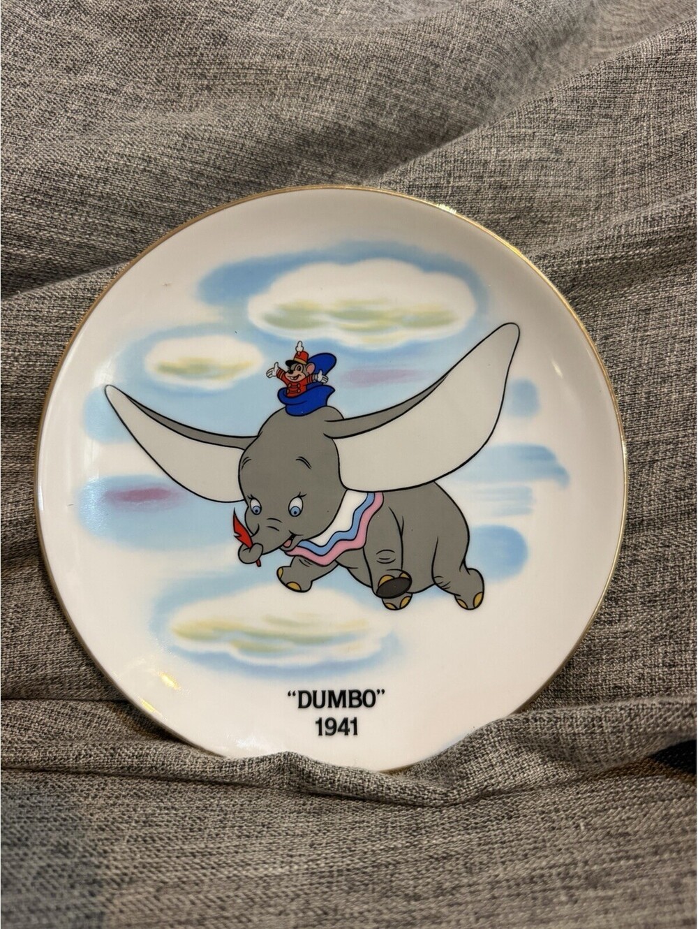 Vintage Disney Dumbo 1941 Collector Plate Disney Exclusive